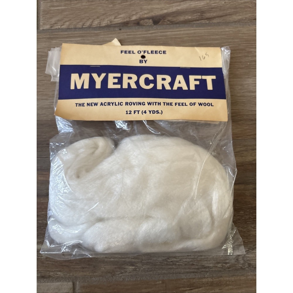 New Vintage Feel O'fleece By Myercraft 4 Yds Acrylic W/ Feel Of Wool
